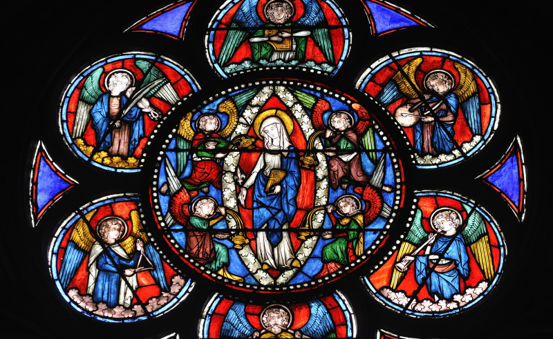 panel de vidrieras