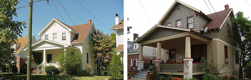 Virginia Bungalow przed i po malowaniu