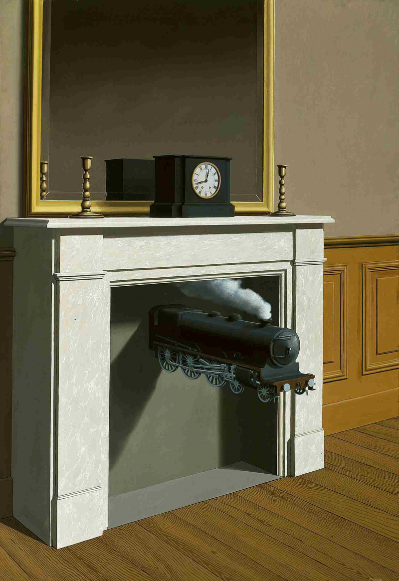 René Magritte - Time Transfixed, 1938