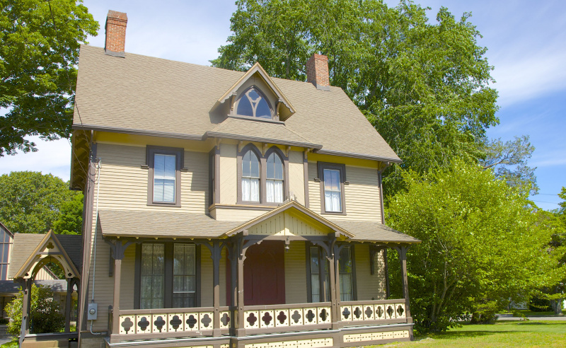 Gothic Revival Pfarrhaus c. 1873 in Old Saybrook, Connecticut
