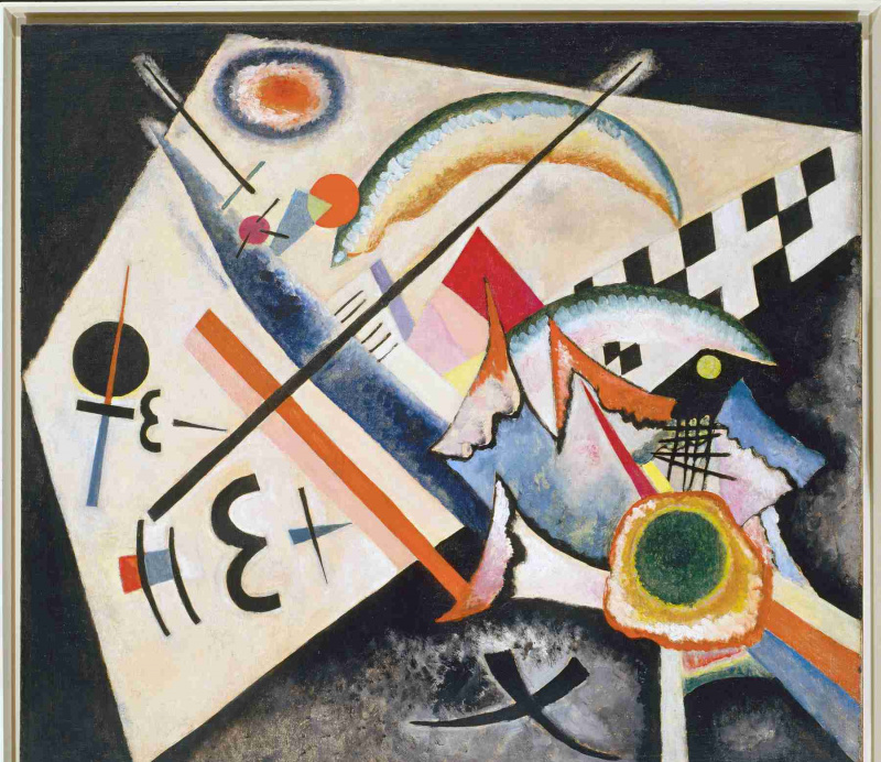 Wassily Kandinsky (russisk, 1866-1944) Wassily Kandinsky (russisk, 1866-1944). Hvitt kors (Weißes Kreuz), januar-juni 1922. Olje på lerret. 39 9/16 x 43 1/2 tommer (100,5 x 110,6 cm). Peggy Guggenheim-samlingen, Venezia 76.2553.34. Solomon R. Guggenheim Foundation, New York.