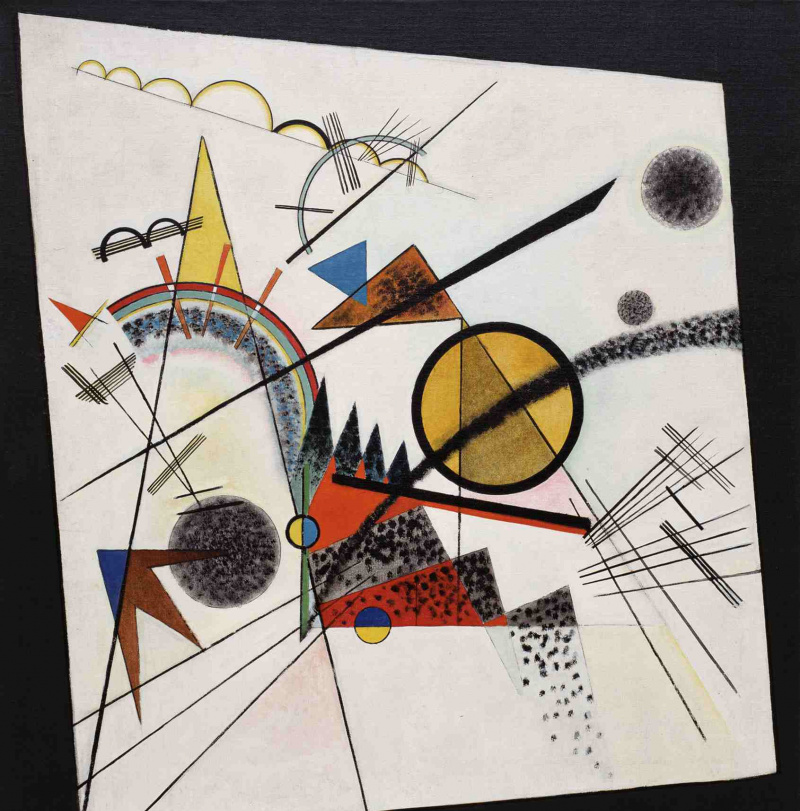 Wassily Kandinsky (russisk, 1866-1944) Wassily Kandinsky (russisk, 1866-1944). In the Black Square (Im schwarzen Viereck), juni 1923. Olje på lerret. 38 3/8 x 36 5/8 tommer (97,5 x 93 cm). Solomon R. Guggenheims grunnsamling, ved gave 37.254. Solomon R. Guggenheim-museet, New York.
